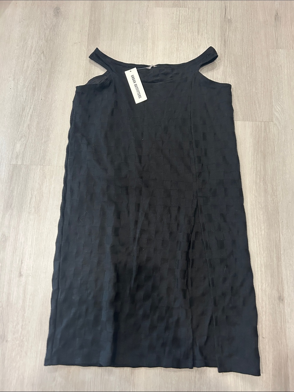 Urban Outfitters Black Checkered Dress